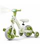 JN Creations 3-in-1 Unicorn Kids Tricycle with Music & LED Lights | Convertible Tricycle to Balance Bike | Adjustable Soft Seat | Wide Silent Wheels | Ride-On for Kids 10 Months-3 Years (Green)