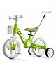 JN Creations 4-in-1 Kids Tricycle & Balance Bike with Parent Push Handle | Convertible Baby Walker Ride-On | Adjustable Seat | 10 Months-3 Years | Max Load 30 kg | Brown