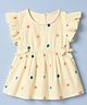 Kookie Kids 100% Cotton Woven Tops with Half Sleeves and Floral Print in Multi Color for 3-4 Years