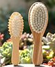 Baby Hair Brush Set for Newborns & Infants | Natural Wooden Baby Hair Brush with Ultra-Soft Goat Bristles & Bamboo Paddle Brush for Gentle Baby Grooming
