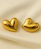 KIMTI Melting Heart Golden Stud Earring