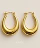 18K Gold Plated Gleaming Hoops Earring