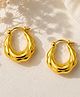 KIMTI 18K Gold Plated Gypsy Hoops Anti Tarnish Earrings