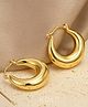 KIMTI 18K Gold Plated Hoops Anti Tarnish Earring