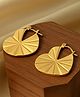 KIMTI 18K Gold Plated Heart Butterfly Hoops Anti Tarnish Earring