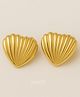 KIMTI 18k Gold Plated Sea Shell Anti Tarnish Earring