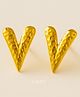 KIMTI 18K Gold Plated As Pretty Heart Stud Earrings