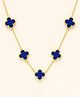 KIMTI 18k Gold Plated Opulent Bloom Clover Anti Tarnish Necklace