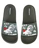 Glissers Astronaut & Typography Designed Sliders - Olive Green