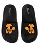 Glissers Giraffe & Hand Made Text Designed Sliders - Black