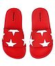 Glissers Stars Designed Sliders - Red
