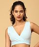 The Mom Store Cotton Knit Sleeveless Solid Maternity Bra - Sky Blue