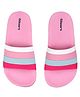 Glissers Striped Sliders - Pink