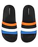Glissers Striped Sliders - Black
