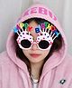 Stol'n Happy Birthday Text Applique Detailed Cupcake Designed Round Sunglasses - Pink