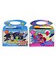 Asera Space and Little Pony Theme Reusable Magic Water Painting Book Magic Doodle Pen Kids Coloring Doodle Drawing Board Games Child Educational Toy Magic Book Water Painting for Kids Boys Girls