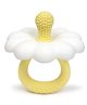 ZoZoBaa Silicone Baby Flower Teether for 0-24 Months, BPA-Free Food Grade Silicone Teething Toy, Soft & Safe Gum Relief, Easy Grip Handle, Non-Toxic Teether for Babies -Pack Of 1, White -Jasmine