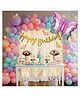 Puchku Butterfly Theme Birthday Party Decorations with Pastel Balloons for Decoration, Foil Balloons for Decor, Butterfly Stickers for Wall Decoration Pack of 81