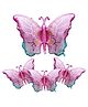 Puchku Colorful Butterfly Foil Balloons (Set of 4)  Elegant Butterfly-Shaped Helium Balloons for Birthday, Baby Shower, Garden & Theme Parties