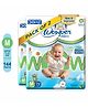 Wowper Fresh Baby Diaper Pants | Medium (M) Size - 144 Pieces 7-12 Kg | Pack of 2 | Wetness Indicator | Upto 12 Hrs Absorption