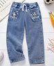 Mark & Mia Denim Full Length Jeans with Shield Embroidery in Blue for 3-4 Years