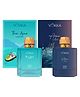 Vokka Thai Aqua & Aqua Unisex Luxury Long Lasting Perfume For Men & Women - 100ml each