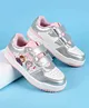 Pine Kids Disney Velcro Closure Casual Shoes With Disney Frozen Princesses Graphic - Silver