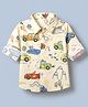 Babyoye 100% Cotton Woven Shirt with Full Sleeves and Cars Print in Blue for 3-6 Months