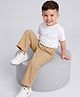 Babyoye Twill Woven Full Length Solid Trouser - Tan