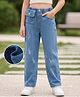 Mark & Mia Cotton Mixes Full Length Washed Jeans with Attached Pocket - Blue