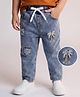 Mark & Mia Cotton Full Length With Palm Tree Embroidery Jeans - Blue