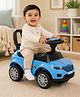 2 in 1 Ride-On & Push Car for Kids Blue| Musical Horn| Direction Control Steering| Safety Guard| High Backrest| Under-Seat Storage| Up to 25 kg| Toy for 1-3 Years Boys & Girls