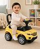 Fab N Funky Starlight Ride-On & Push Car for Kids 1-3 Years | Musical Horn Steering | Safety Guard, Backrest, Storage Seat & Large Wheels | Up to 25 kg Capacity | Yellow