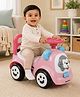 Ride-On & Push Car for Kids Pink| Direction Control Steering With Music & Horn| Rear Anti-Tip Safety Guard| High Backrest| Under-Seat Storage| Up to 25 kg| Toy for 1-3 Years Boys & Girls