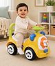 Ride-On & Push Car for Kids Yellow| Direction Control Steering With Music & Horn| Rear Anti-Tip Safety Guard| High Backrest| Under-Seat Storage| Up to 25 kg| Toy for 1-3 Years Boys & Girls