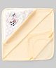 Pink Rabbit Interlock Knit Solid Towel & Wrappers With Polar Bear Print L 80.5 x B 79 cm - Yellow