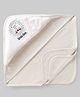 Pink Rabbit Interlock Knit Solid Towel & Wrappers With Lion Print L 80.5 x B 79 cm - Grey