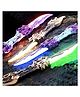 AKN TOYS Fantasy Dragon Warrior Sword Toy  360° Rotating, 7-Color LED Lights & Sound Dragon Design Sword with Colorful Glowing Blade,- PACK OF - 1 -( COLOR MAY VARY )