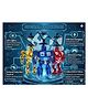 AKN TOYS Flying Robot Toy , USB Rechargeable with LED Lights , Hand Sensor Flying Toy- PACK OF - 1 -( COLOR MAY VARY )