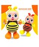 AKN TOYS Electric Musical Dancing Bee Cartoon Bee Toy Robot LED Light for kids- PACK OF - 1 -( COLOR MAY VARY )