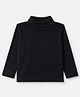Zero Cotton Knit Winter T-Shirt with Full Sleeves in Navy Blue