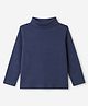 Zero Cotton Knit Winter T-Shirt with Full Sleeves in Blue