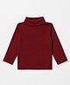 Zero Cotton Knit Winter T-Shirt with Full Sleeves in Red