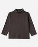 Zero Cotton Knit Winter T-Shirt with Full Sleeves in Grey