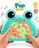 Babyhug Fast Push Pop Light-Up Game - Sea Green| Fidget Toy for Kids & Adults| 4 Modes: Pass Through, Memory, Scoring & Multiplayer| Push Buttons with Light & Music| BIS Certified| Screen-Free Play
