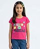 Tiny Girl Cotton Knit Cap Sleeves  Fabulous Text Printed - Pink
