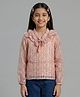 Tiny Girl Woven Full Sleeves Abstract Printed Top - Pink