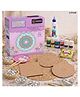 Happy Hues DIY Lippan Art Kit - Traditional Mirror Work Craft Set for Kids & Beginners-Purple