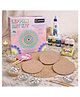 Happy Hues DIY Lippan Art Kit - Traditional Mirror Work Craft Set for Kids & Beginners