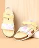 Babyoye Velcro Closure Floral Printed Sandals - Yellow